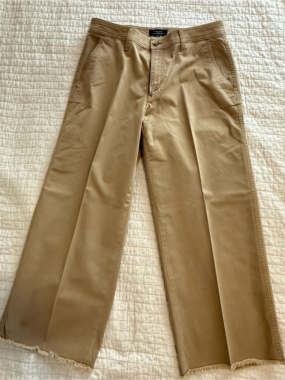 Banana Republic Women's Wide-Leg Flare Jeans in Tan